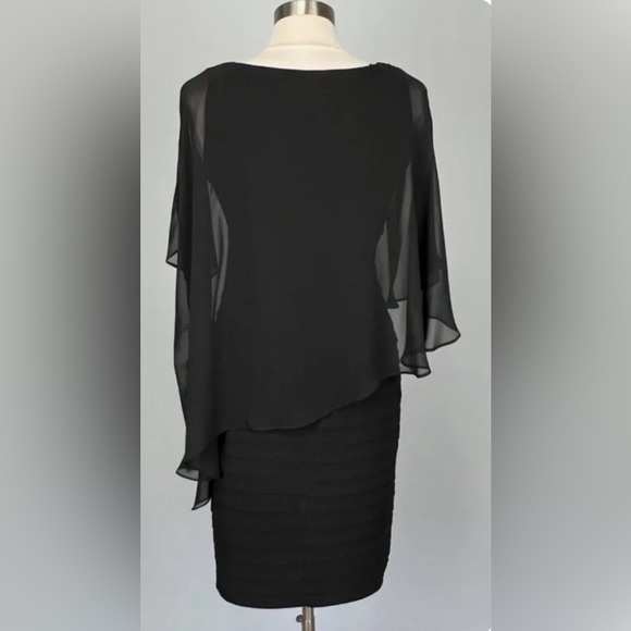 SOLD! Adrianna Papell Diva Plus Black Dress - Picture 6 of 6